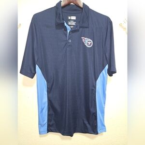 Men’s  Large Tennessee Titans Polo Short Sleeve Shirt NFL Team Apparel